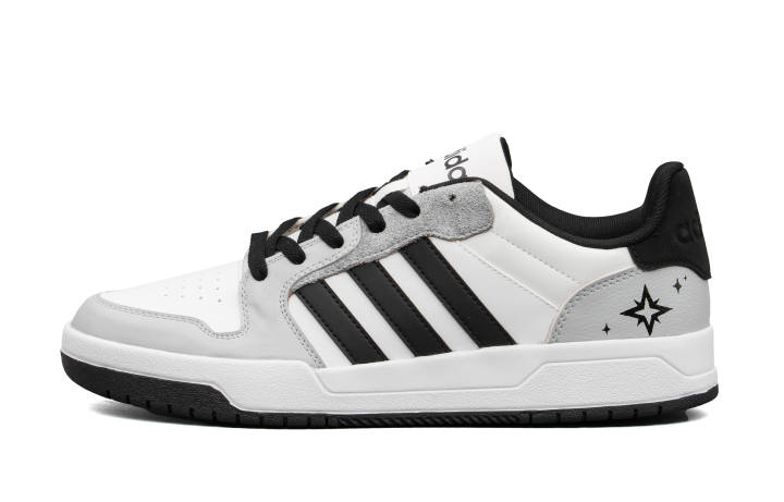 Adidas Adidas ENTRAP Leather Low top Skateboard Shoes Unisex Black White Gray