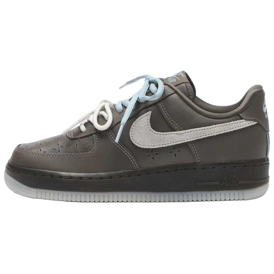 Nike Nike Air Force 1 Breathable Skateboard Shoes Women's Gray