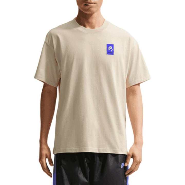 Nike Nike Swoosh T Shirts Men's Khaki Crew Neck Moderate