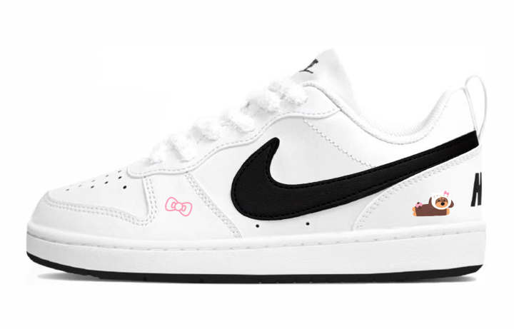 Nike Nike Court Borough 2 Low top Skateboard Shoes Black Unisex