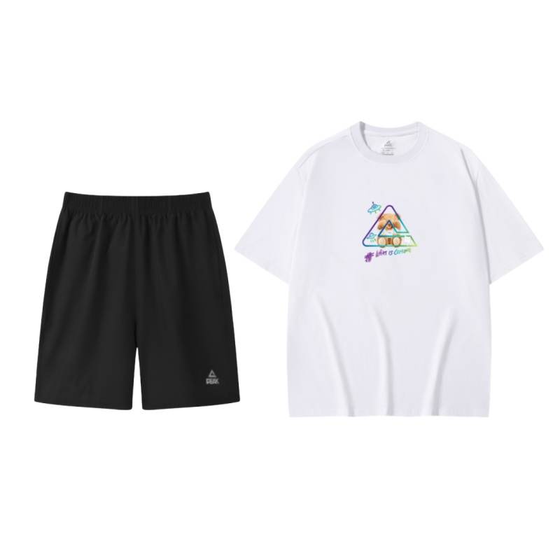 PEAK Casual Sportswear Unisex Crew Neck Moderate