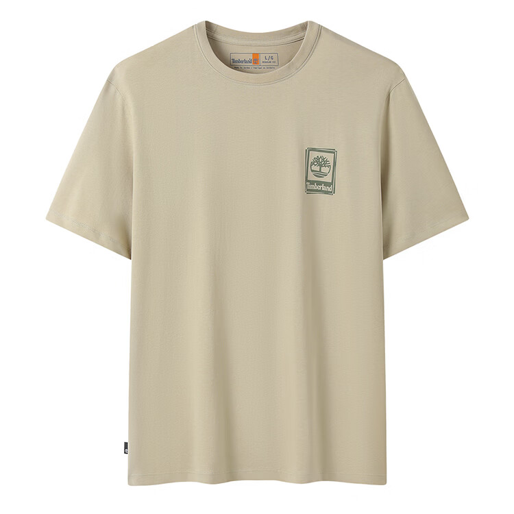 Timberland T Shirts Men's Y94 Earth Tone Crew Neck Moderate