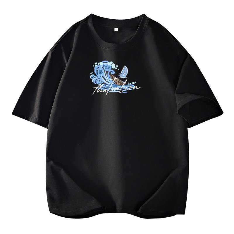 Tonlion T Shirts Unisex Crew Neck Moderate Straight Fit