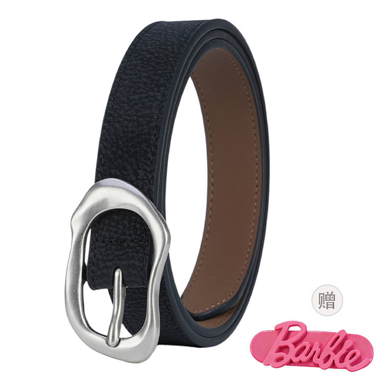 Barbie Cow Leather Zinc Alloy Leather Belts Women's 2.5cm