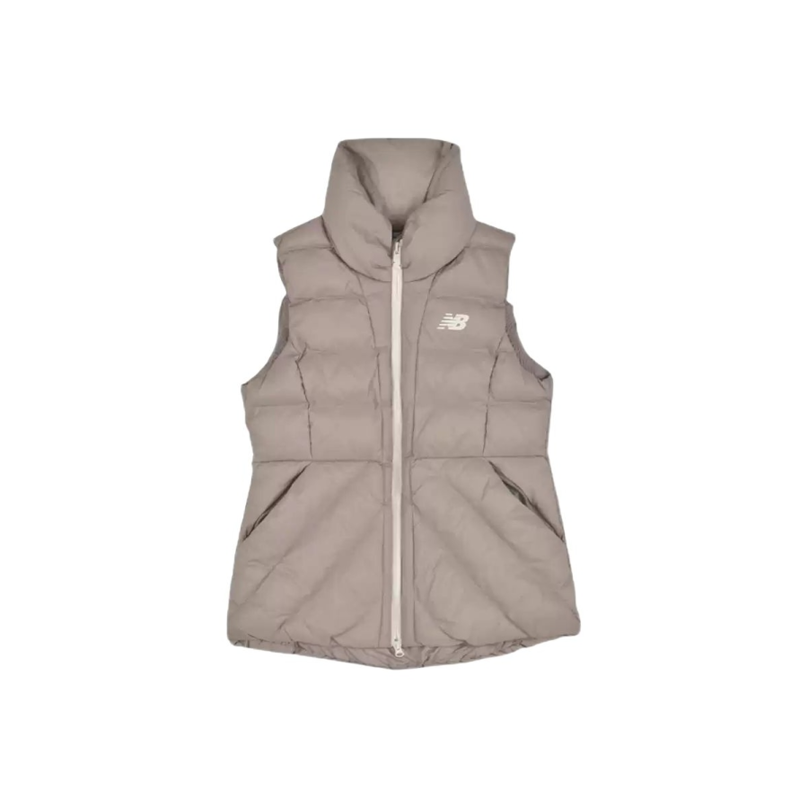 New Balance New Balance Vests Women's Beige Stand Collar Moderate Other