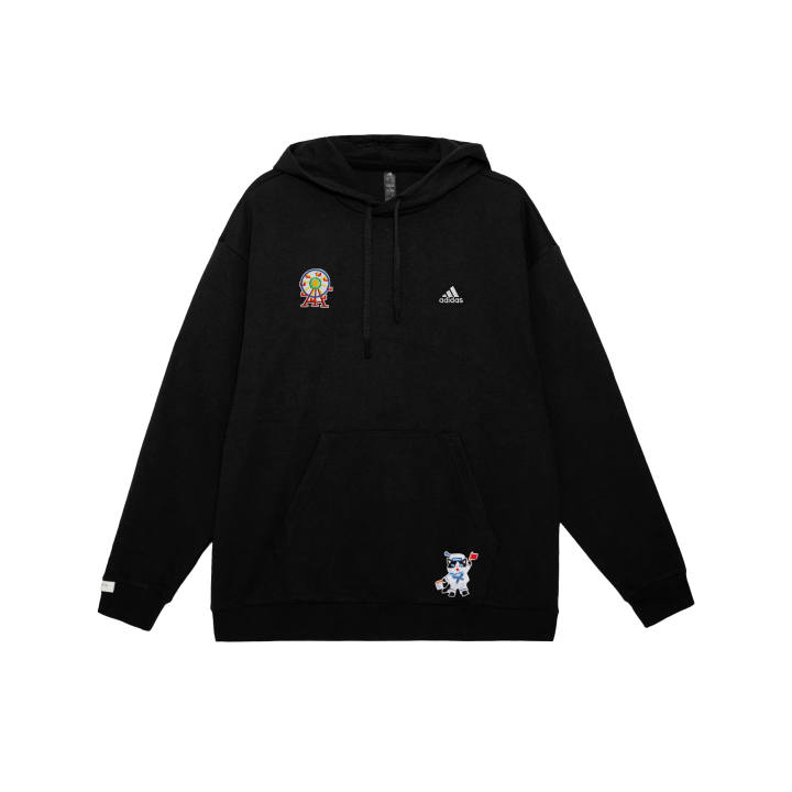 Adidas Adidas SWEAT Sweatshirts Unisex Black Hooded Thickened Regular
