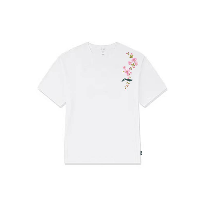 Li-Ning Li Ning Sports Life Collection Print T Shirt Unisex White