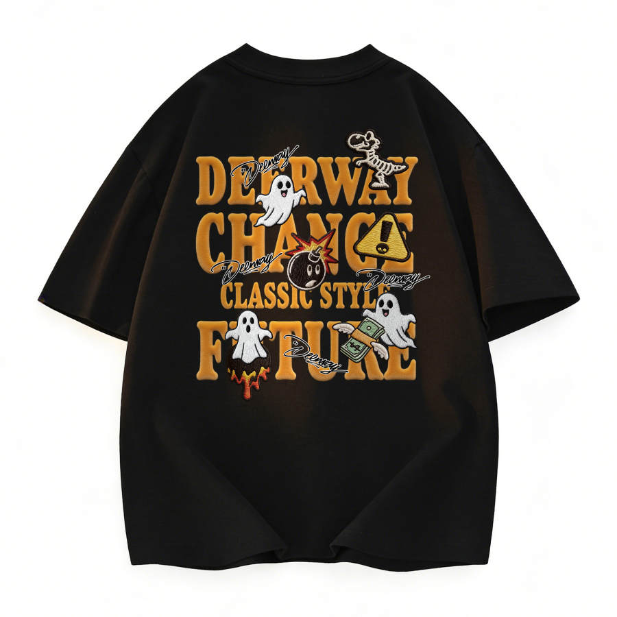 DEERWAY T Shirts Unisex Crew Neck Thin Straight Fit
