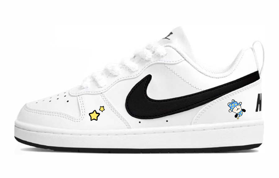 Nike Nike Court Borough 2 Leather Low top Skateboard Shoes Blue Unisex