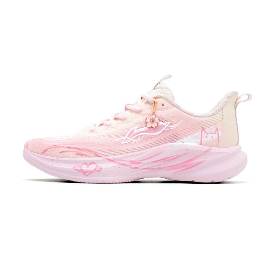 Li-Ning Li Ning Light Breeze Fabric Low top Casual Training Physical Fitness Test & Exam City Commuting Running Shoes Women's