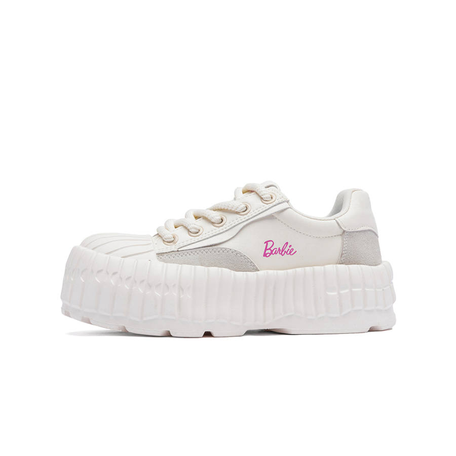 Barbie Casual Shoes Women's Low Top Beige Gray