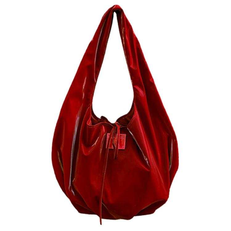 TENERA Polyester Hobo Bag, Shoulder Bag Women's Red