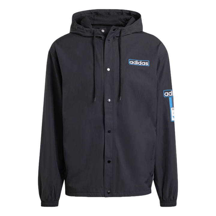 Adidas Adidas Jackets Men's Black Hooded Non Detachable Moderate Other