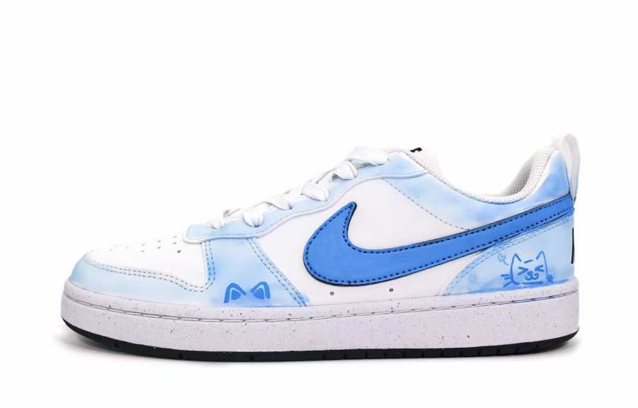 Nike Nike Court Borough Low top Kids' Skateboarding Shoes Fresh Blue Teenagers