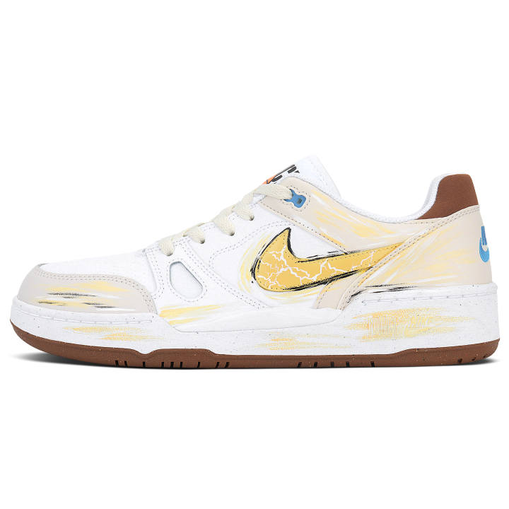 Nike Nike Full Force Apollo Height Increasing Abrasion Resistant Low top Skateboard Shoes Men's Gold