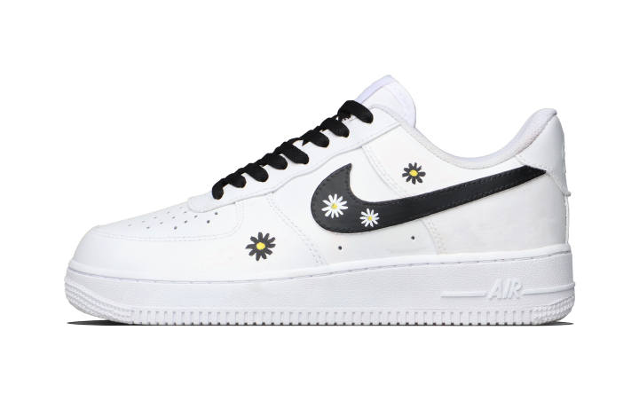 Nike Nike Air Force 1 Daisy Cow Leather Low top Skateboard Shoes Unisex Black