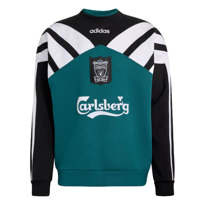 Adidas Adidas Sweatshirts Men's Noble Green/Black Crew Neck Moderate