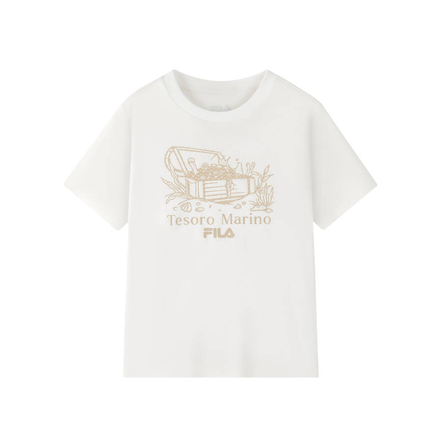 FILA KIDS Short Sleeved Cloud White Kids'