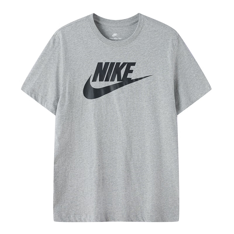 Nike Nike Sportswear T Shirts Men's Gray Crew Neck Moderate