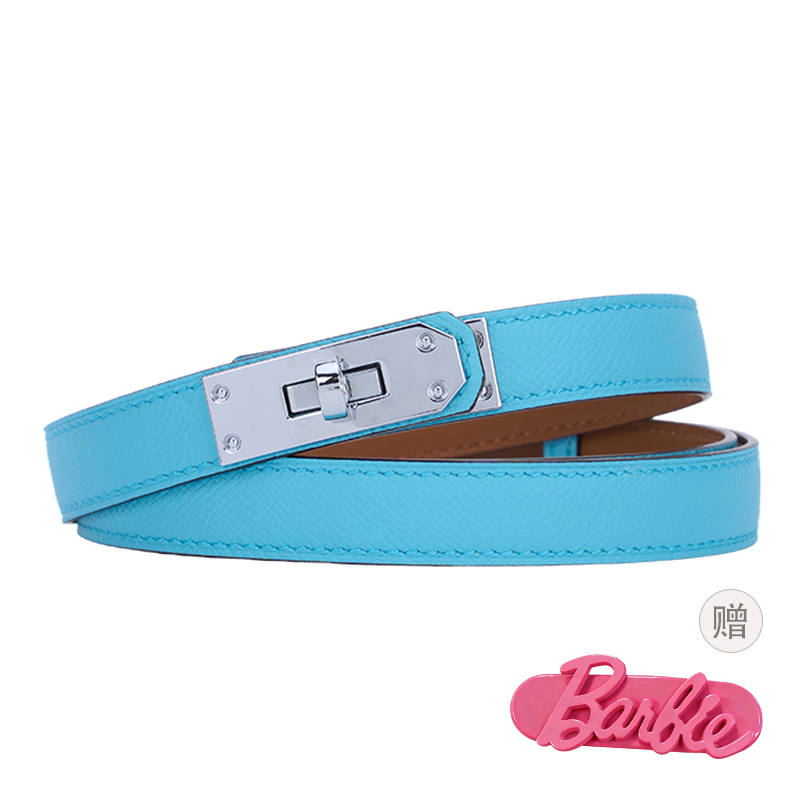 Barbie Cow Leather Zinc Alloy Leather Belts Women's 2cm