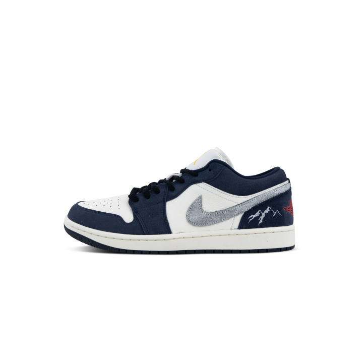 Jordan Jordan Air Jordan 1 Low top Skateboard Shoes Men's Dark Silver