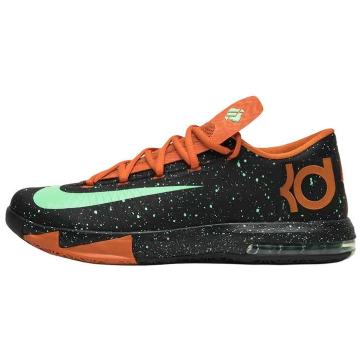 Nike Nike KD 6 Support Grip Basketball Shoes Unisex Black Orange