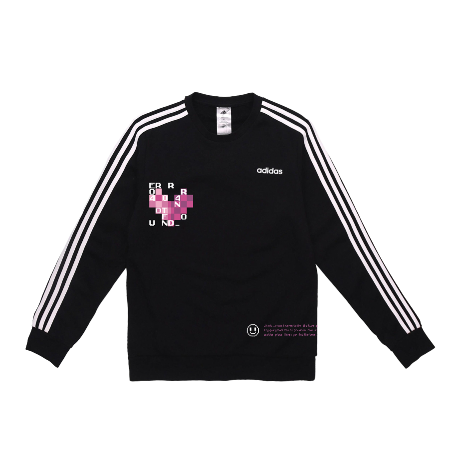 Adidas Adidas Sweatshirts Unisex Black Crew Neck Moderate Regular
