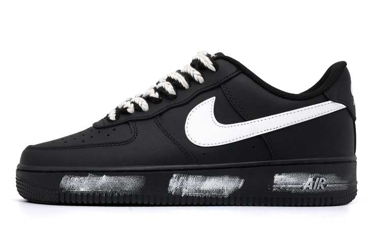 Nike Nike Air Force 1 Wrong Path Cushioning Slip Resistant Low top Skateboard Shoes Unisex Black White