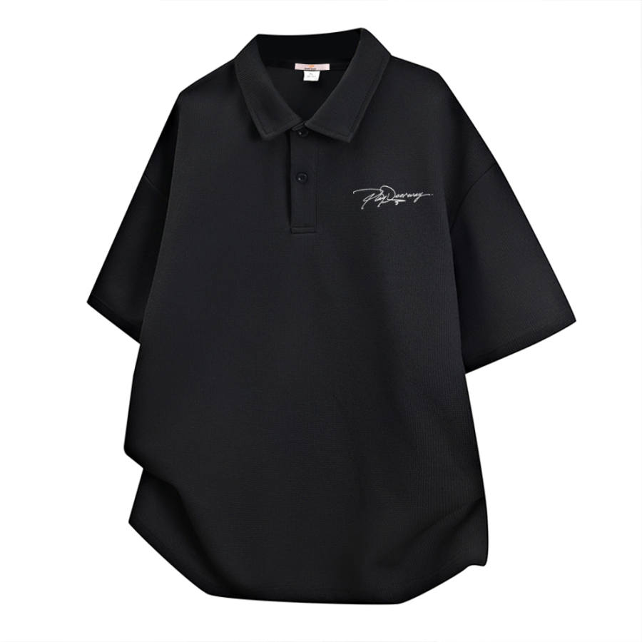 DEERWAY Polo Shirts Unisex Polo Collar Moderate Straight Fit