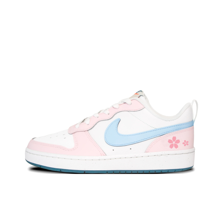 Nike Nike Court Borough 2 Maris Sal Cherry Blossom Pink Leather Slip Resistant Abrasion Resistant Low top