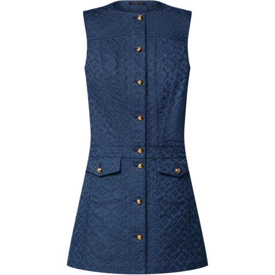 LOUIS VUITTON Monogram SS26 Sleeveless Dress Women's