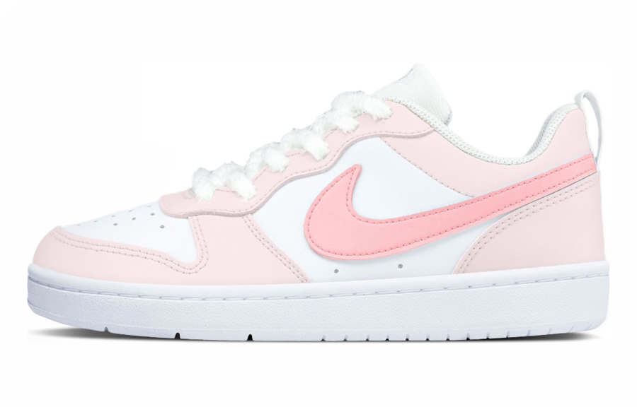 Nike Nike Court Borough Impact Resistance Abrasion Resistant Low top Skateboard Shoes Women's Pink White