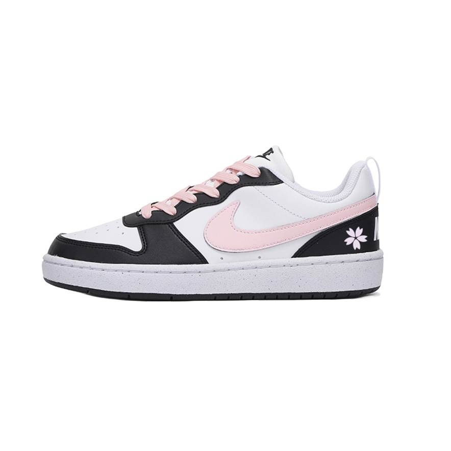Nike Nike Court Borough Cushioning Low top Kids' Skateboarding Shoes Black Pink Teenagers