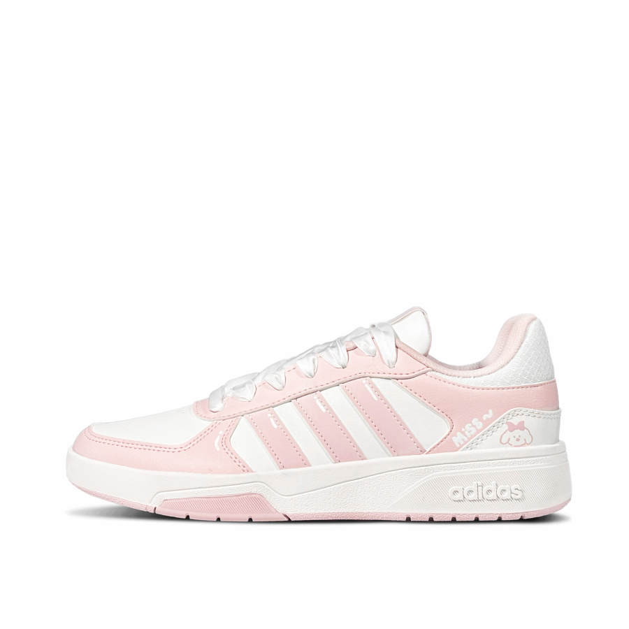 Adidas Adidas COURTBEAT Soft And Cute Puppy Star Low top Skateboard Shoes Unisex Pink White