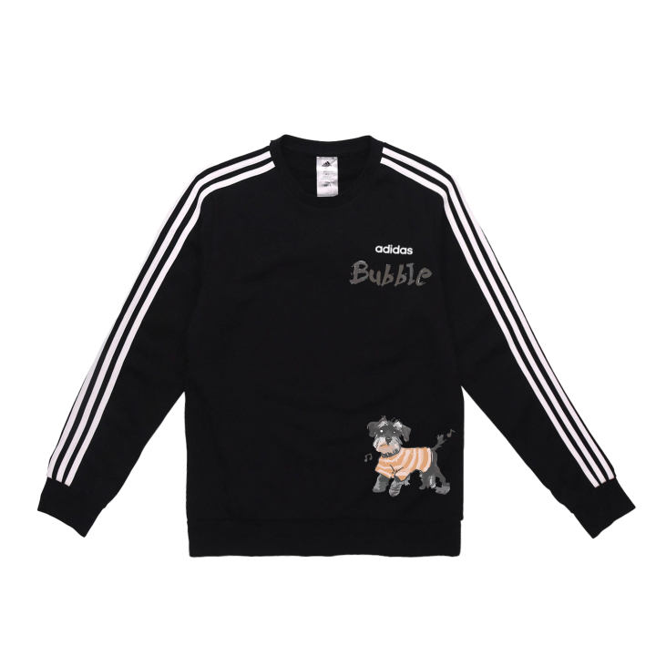 Adidas Adidas Sweatshirts Unisex Black Crew Neck Moderate Regular
