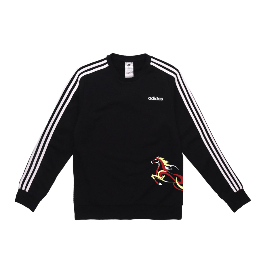 Adidas Adidas Sweatshirts Unisex Black Crew Neck Moderate Regular