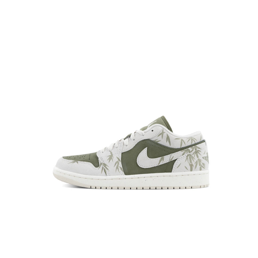 Jordan Jordan Air Jordan 1 Low top Skateboard Shoes Unisex White Cyan