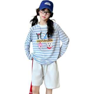 PLANDOO Kids T Shirts Crew Neck Moderate