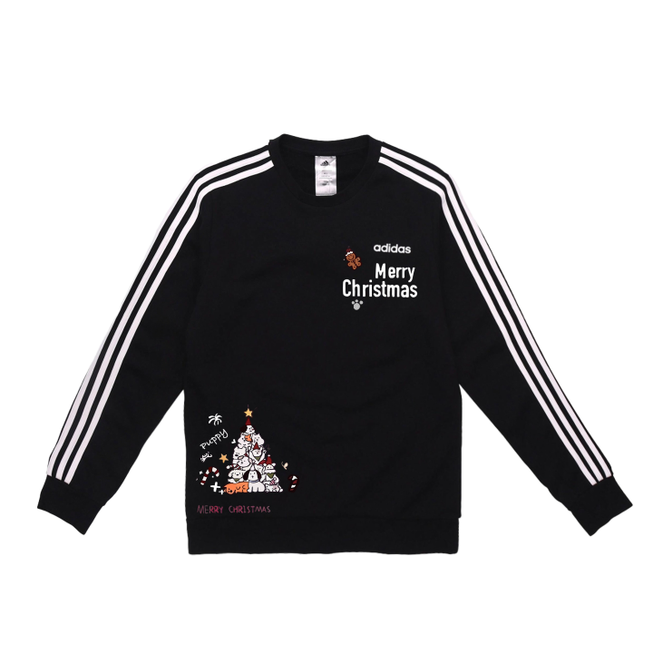 Adidas Adidas Sweatshirts Unisex Black Crew Neck Moderate Regular