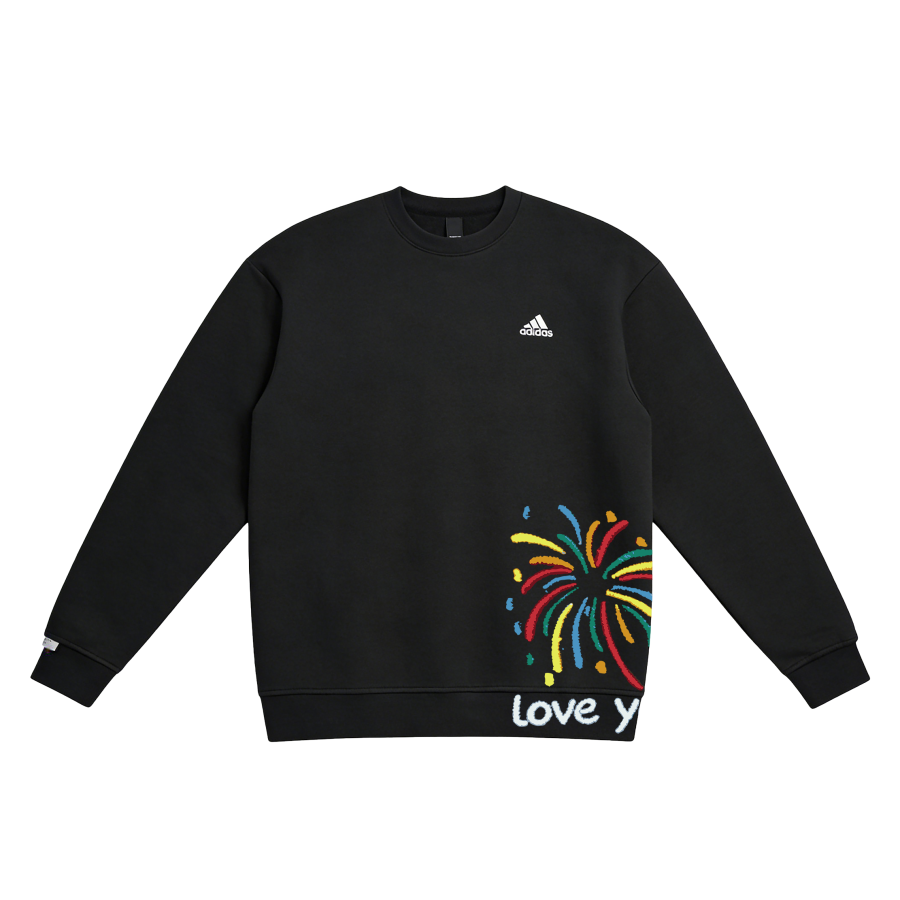 Adidas Adidas LABEL T Shirts Unisex Black Crew Neck Moderate Straight Fit