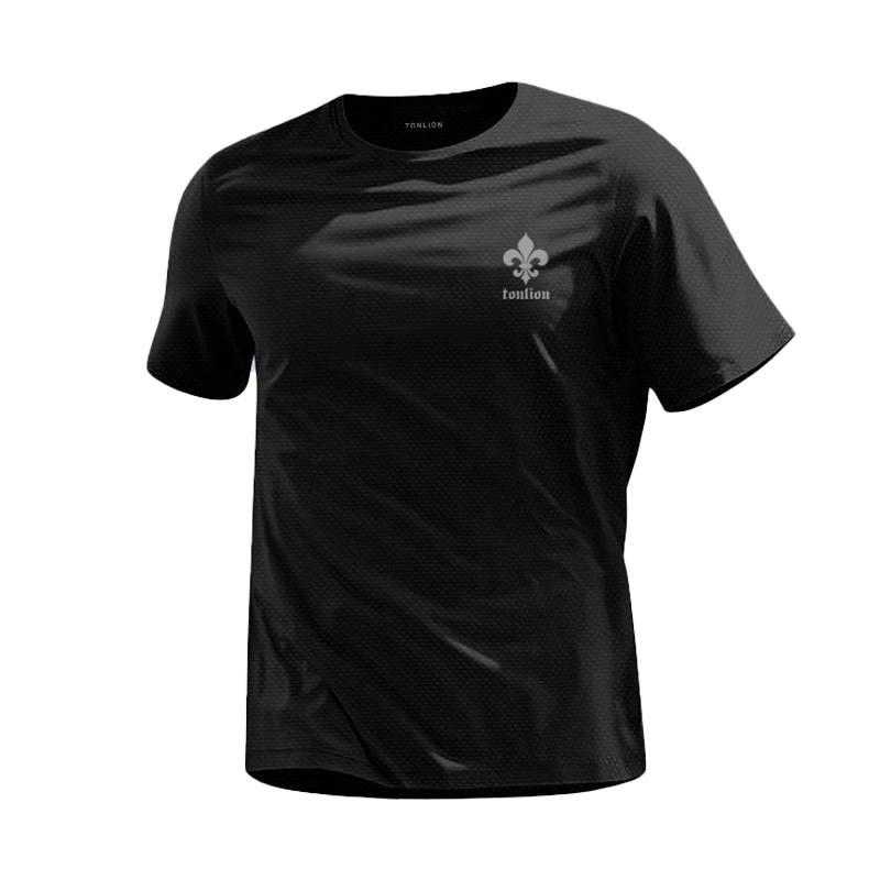 Tonlion T Shirts Unisex Crew Neck Moderate Straight Fit
