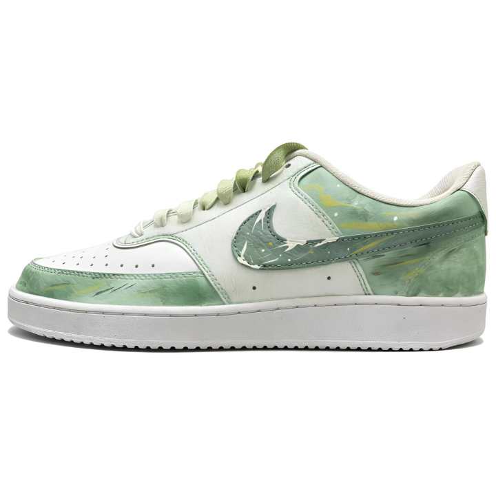 Nike Nike Court Vision Balance Abrasion Resistant Slip Resistant Low top Skateboard Shoes Unisex Cyan