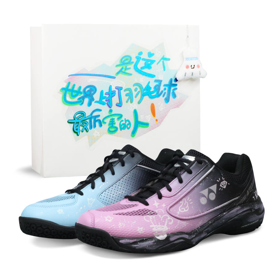 YONEX Power Cushion Cushioning Low top Badminton Shoes Men's Black Pink Blue