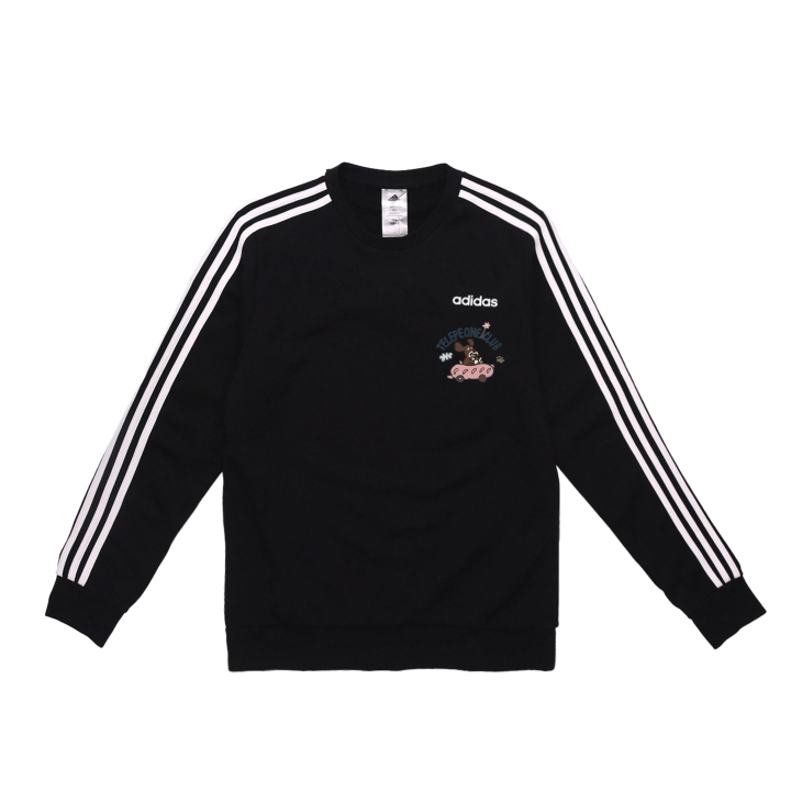 Adidas Adidas Sweatshirts Unisex Black Crew Neck Moderate Regular