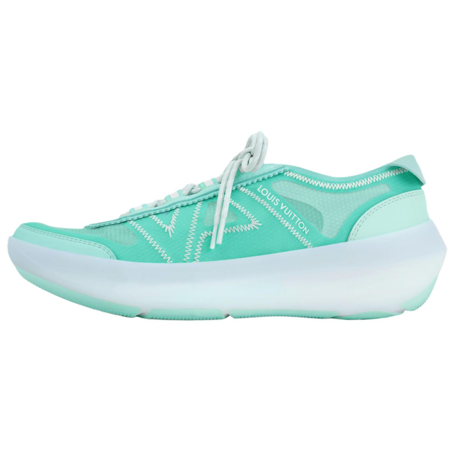 LOUIS VUITTON Sprint Cow Leather Low top Casual Shoes Women's Green