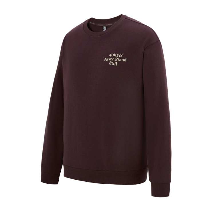 Adidas Adidas Sweatshirts Men's Burgundy Crew Neck Moderate