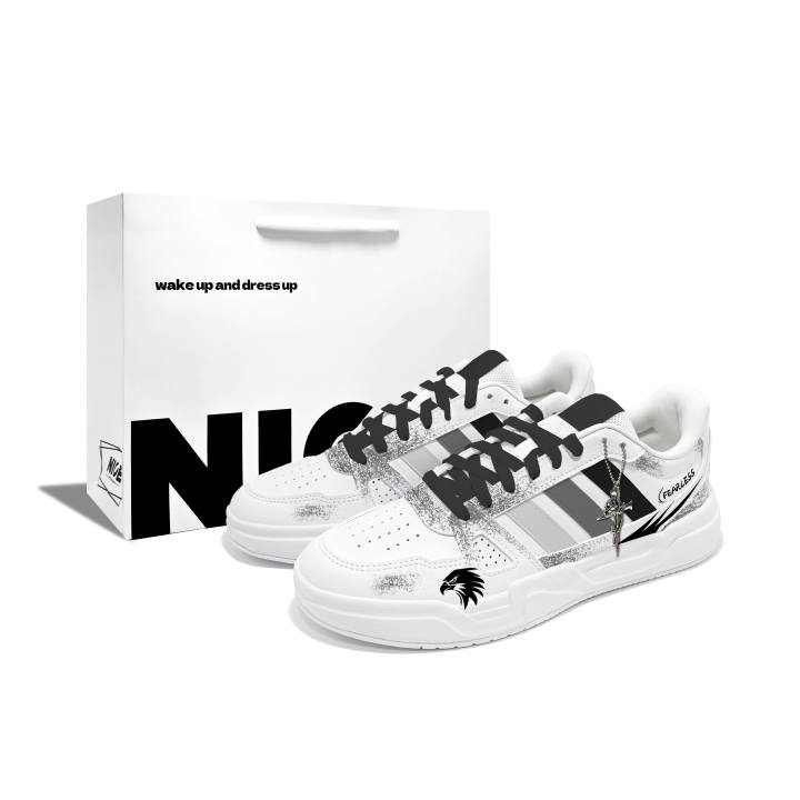 Adidas Adidas LITE BALLER Hawkeye R Pu Low top Skateboard Shoes Unisex Black White