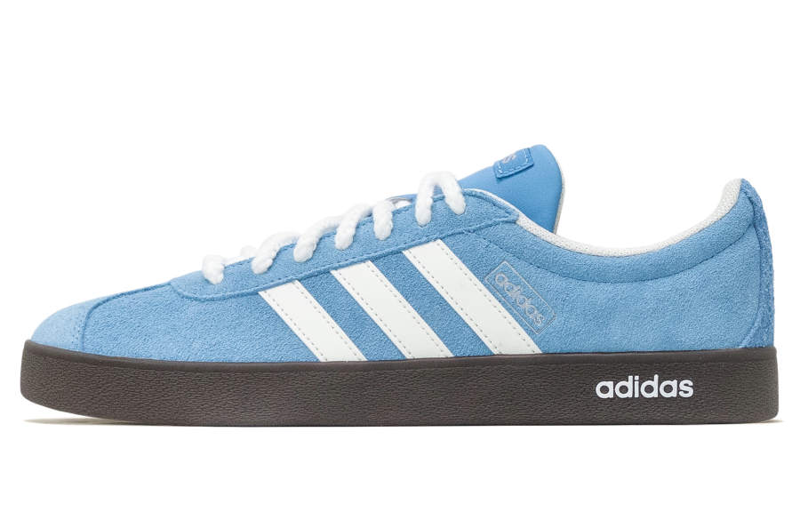 Adidas Adidas VL COURT 2.0 Mist Island Sunny Blue Slip Resistant Abrasion Resistant Skateboard Shoes Unisex Blue White