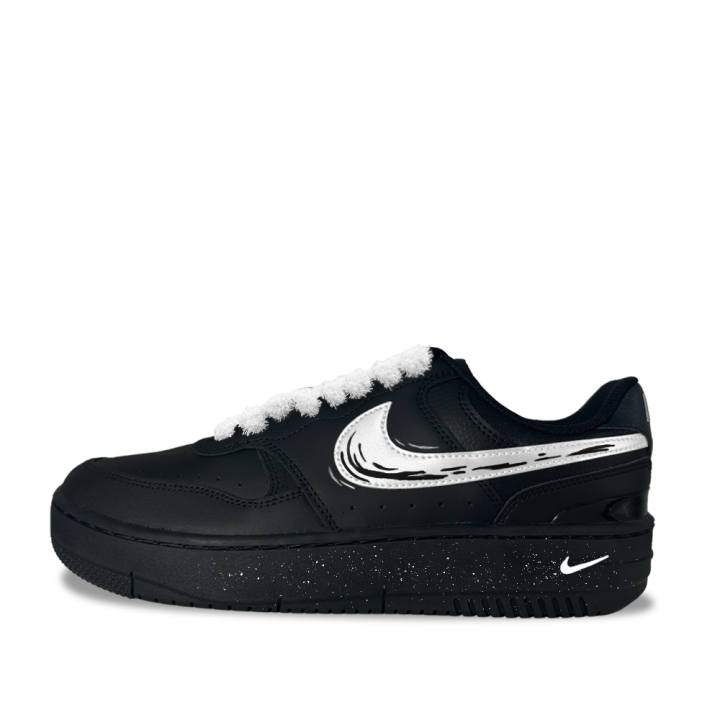 Nike Nike Gamma Force Ink Dot Nebula Synthetic Leather Low top Skateboard Shoes Women's Black