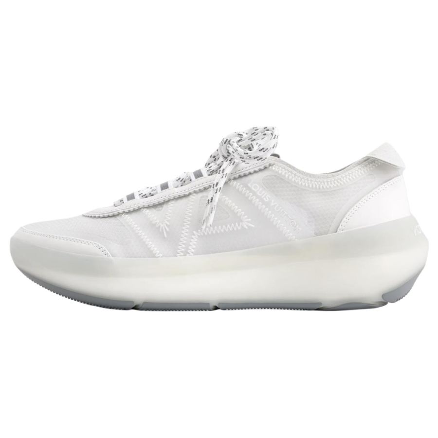 LOUIS VUITTON Sprint Cow Leather Low top Casual Shoes Women's White